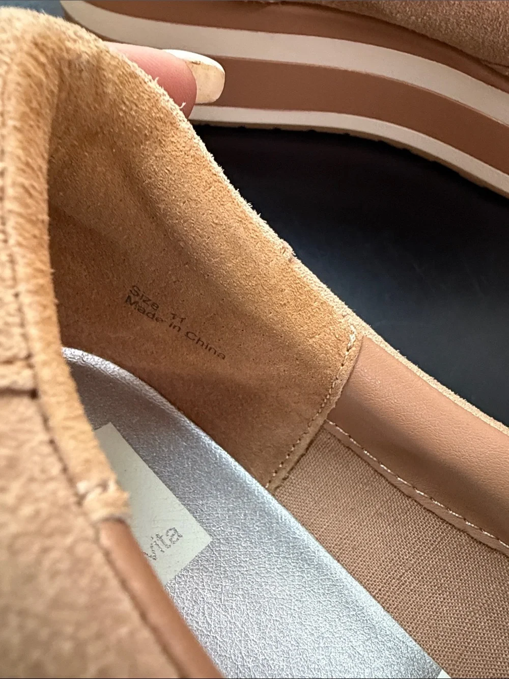 Dolce Vita Tan Suede Fringe Loafer Sneakers